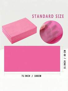 50/100 chiếc Ga trải giường massage dùng một lần, dày dặn, thoáng khí, không dệt, ga trải giường cho tiệm làm đẹp - Hồng - Xem 3