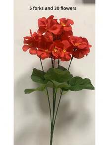 1pc Artificial Crabapple Blossoms For Outdoor Use, Silk Flower Shrub, Suitable For Outdoor Planters, Indoor Garden, Yard, Grave Site, Dining Table Centerpiece Decor - Multicolor - View 9