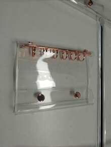 1PC Rose Gold Transparent Ring Binder Multiple Sizes Includes Refill Paper Sticker Album Seal Closure Book For Scrapbooking Diary Office Organization - Multicolor - View 19