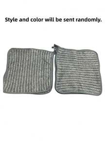 1/3/5/8PCS Random Color Stripe Cleaning Cloths, Microfiber Kitchen Rags With Hanging Loop, Reusable Washable Kitchen Cleaning Towels, Grease Removal, Dish Washing, Super Absorbent, Suitable For Kitchen, Cars, Glass Cleaning And Household Cleaning - Multicolor - View 4