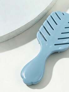 1pc Portable Anti-Static Mini Massage Comb, Ideal For Traveling Hair Brush, Hair Brush, Comb, Hair Tools, Hair Products And Accessories For Barber Salon Beauty Travel Essentials, Travel Holiday Essentials, - Blue - View 6