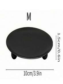 Bộ chân nến tròn bằng sắt tối giản phong cách Bắc Âu (Kích thước S & M) Chân nến nổi phong cách Scandi mộc mạc dùng làm vật trang trí trung tâm bàn đa năng cho đám cưới, Giáng sinh, mùa thu, ngày lễ mùa đông, trang trại, nhà hàng, kệ lò sưởi - Không gian ấm cúng cho lễ Halloween, Lễ tạ ơn (Màu đen mờ, 0,6x2,7in & 3,9x0,6in) - đen - Xem 9