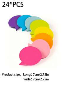 24 Pieces Of 2.75*2.75 Inch Bubble Stickers, Super Cute And Bright In Color, With Strong Adhesiveness And Easy To Remove. Suitable For Stationery And Sticker Applications. - Multicolor - View 10