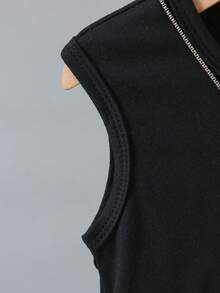 Bộ đồ thường ngày cho bé trai gồm áo cổ tròn và quần short in hình mặt cười. - màu đen - Xem 6