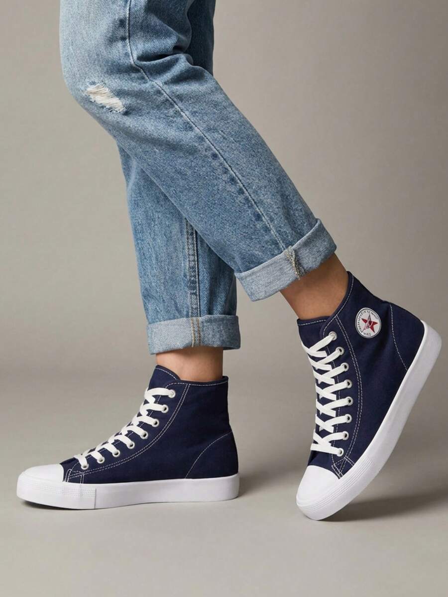 Unisex Boot - Urban Style, And Versatile - Navy Blue - View 1