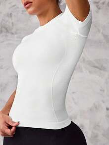 Eassivo Eassivo Áo thun thể thao tay raglan trơn dáng rộng - Nhiều màu - Xem 3