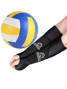 Conjunto de mangas para el brazo y rodilleras para voleibol de playa, equipo deportivo de protección acolchada de unicolor para entrenamiento - Multicolor - Ver 6