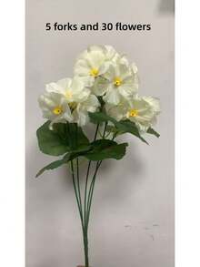 1pc Artificial Crabapple Blossoms For Outdoor Use, Silk Flower Shrub, Suitable For Outdoor Planters, Indoor Garden, Yard, Grave Site, Dining Table Centerpiece Decor - Multicolor - View 10