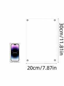 1 Bảng kế hoạch tuần bằng acrylic từ tính 2mm kèm 6 bút viết bảng trắng và bộ tẩy từ tính, thích hợp cho văn phòng, nhà cửa, làm lịch ghi chú, trung tâm nhắn tin, quà tặng ý tưởng đang thịnh hành. - trắng - Xem 4