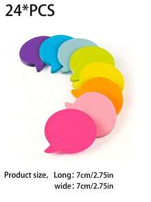 24 Pieces Of 2.75*2.75 Inch Bubble Stickers, Super Cute And Bright In Color, With Strong Adhesiveness And Easy To Remove. Suitable For Stationery And Sticker Applications. - Multicolor - View 2