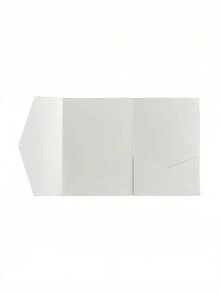Bộ 25/50 phong bì thiệp mời cưới gấp ba có túi đựng, bộ thiệp mời gấp ba bằng giấy cứng đơn giản, trang nhã, có thể tự thiết kế, phù hợp cho lễ đính hôn, tiệc cưới, Giáng sinh và các dịp lễ hội, tiệc tùng, kỷ niệm, thiệp cảm ơn. - Màu be - Xem 12