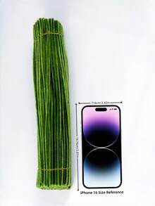 100/200/300/500 件绿色管道清洁器工艺用品，多色雪尼尔茎，加密雪尼尔茎，软扭纹棒，管道清洁器茎适用于艺术和工艺项目创意 DIY 装饰品 - 綠色 - 查看 8