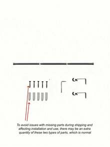 黑色可调节伸缩窗帘杆套装，含支架，16毫米直径金属杆，现代简约风格，适用于轻薄纱窗帘，可用于浴室、厨房、咖啡厅等场所，安装简便，适合家居装饰、公寓和客厅。 - 彩色 - 查看 15