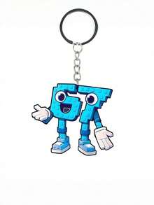 Zazumi 可爱卡通字母钥匙扣 - 67 种设计亚克力汽车钥匙扣，送给亲朋好友的趣味个性化礼物 - 彩色 - 查看 7