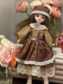 1PC Ball Jointed Doll BJD Princess SD Doll Realistic Skin Synthetic Wigs Luxury Dress Up Collectible Art Doll Birthday Gift For Collection Display Party Christmas - Multicolor - View 8