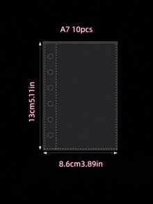 1PC Rose Gold Transparent Ring Binder Multiple Sizes Includes Refill Paper Sticker Album Seal Closure Book For Scrapbooking Diary Office Organization - Multicolor - View 23