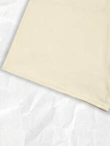 Pariaura Women's New Apricot Halter Tie Metal Buckle Casual Jumpsuit, Suitable For Outing, Commuting, Vacation, Daily Wear Playsuits One-Piece Outfit Women's Summer Outfits Rompers Women Outfits Sets Women Vacation Outfit Sets 1 Piece Outfit - Apricot - View 5