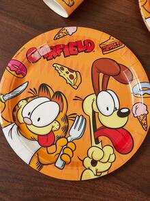 GARFIELD | SHEIN 一次性纸杯、纸盘，每套10个 - 彩色 - 查看 5