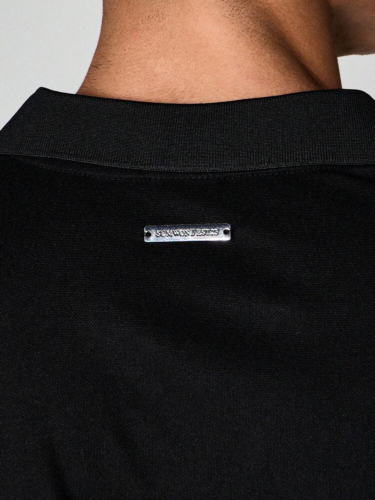 Camisa polo de manga corta casual para hombre con cuello y botones para uso diario en primavera y verano