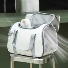 1pc Foldable Breathable Pet Carrier Backpack, Portable Sling Bag For Small Dogs & Cats, Suitable For Outdoor Use - Multicolor - View 6