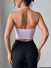 Firerie Áo hai dây ôm sát cơ thể cổ khoét sâu bằng vải lưới, thời trang, thanh lịch, gợi cảm dành cho nữ, thích hợp cho kỳ nghỉ hè. - Màu Lilac Tím - Xem 2