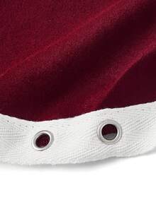 ROMWE Street Life Débardeur dos nu style vintage sportif avec lacets à œillets anglais - Rouge foncé - Voir 8