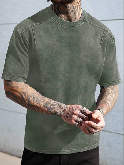 Manfinity CasualCool 男士休闲圆领短袖T恤，夏季