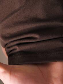 CosyJoli 两件套加大码女式休闲修身T恤，白色和卡其色短袖T恤套装，夏季 - 彩色 - 查看 7