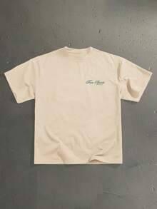 StoneGrade Kaos Lengan Pendek Ukuran Besar Warna Khaki untuk Pria - Khaki - View 2