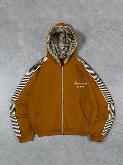 PAVTROS Thời trang đường phố nam, phong cách retro, áo hoodie, áo khoác cardigan dệt kim có mũ, đồ thể thao, vải in họa tiết da báo mềm mại, chất lượng cao cấp, logo thương hiệu, cá nhân hóa, thời trang đường phố, thường ngày, thời trang, ngoài trời, mùa tựu trường, quà tặng ngày lễ, quà tặng bạn trai, quà tặng chồng