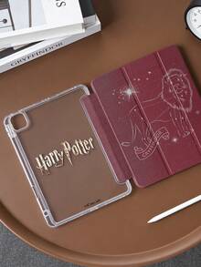 HARRY POTTER X SHEIN Estuche de pintura de acrílico transparente de tres pliegues con impresión de patrón de león de doble cara compatible con iPad Mini 6/Mini 7/Air/Air 2/9.7/10.5/10.2/Air 4/Air 5/10.9/Pro 11/10/2024 Air 11 (M2)/Pro11 (M4) 2024/Air 11-Inch (M3) 2025/Pad (A16) 11-Inch 11th Generation 2025 Model. Alta transparencia, el producto no incluye lápiz. Algunos modelos están equipados con ranuras para lápiz incorporadas en los marcos. - Multicolor - Ver 4
