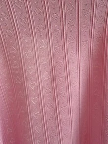 Vibekara Set de 2 piezas: Chaqueta corta acanalada linda emparejada con vestido mini con estampado floral diminuto - Rosa Pálido - Ver 7