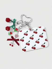 ROMWE Kawaii 1. Ngọt ngào, tinh tế, sáng tạo, đa năng, thời trang, phong cách sinh viên cao cấp, dây đeo màu đỏ, nơ, hình trái tim rỗng bằng nhựa, hoa tulip, đính hạt thủ công, pha lê giả, đá rhinestone, quả anh đào tươi sáng, họa tiết quả anh đào, nắp trượt acrylic trắng, bìa thẻ ngang, thẻ sinh viên, bìa thẻ ID, bìa thẻ ngôi sao, bìa thẻ công việc, thẻ du lịch, móc khóa tự làm, mặt dây chuyền túi xách, thích hợp cho nhân viên văn phòng, sinh viên, các cặp đôi dự tiệc, chị em gái, bạn gái, các cô gái và phụ nữ, sử dụng hàng ngày, quà tặng ngày lễ. - Màu đỏ - 151 - Xem 5