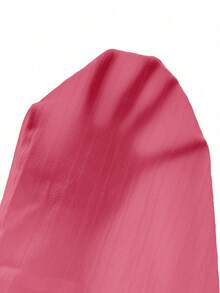 EMERY ROSE Blusa casual de mujer de unicolor con cuello redondo y manga 3/4 - Rosa Fucsia - Ver 3