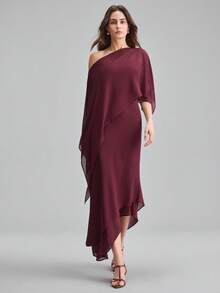 Ontre Đầm cúp ngực màu đỏ tía dáng đuôi cá, eo thon, áo choàng rời, trang phục dự tiệc cưới hiện đại thanh lịch, phong cách Pháp tối giản lãng mạn sang trọng, trang phục công sở thường ngày sành điệu, phong cách quý tộc cao cấp kín đáo, thời trang sân bay chất lượng cao, trang phục du lịch biển, thiết yếu vùng Trung Đông, chất liệu cao cấp đa năng bốn mùa, bộ hai mảnh dành cho nữ thuộc dòng sản phẩm cưới. - Màu Đỏ Sâu - Xem 8