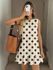 SHEIN LUNE Women's Printed Mini Dress, Suitable For Spring And Summer,Summer Dresses For Women - Multicolor - View 6