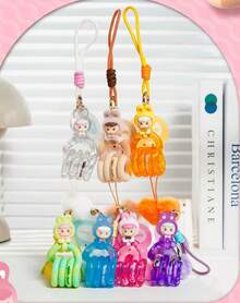 tangle Cute Animal Fidget Blind Box Collectible Sensory Keychain For Kawaii Desk Stress Relief Gift Random Style Collect All 6 - Multicolor - View 1