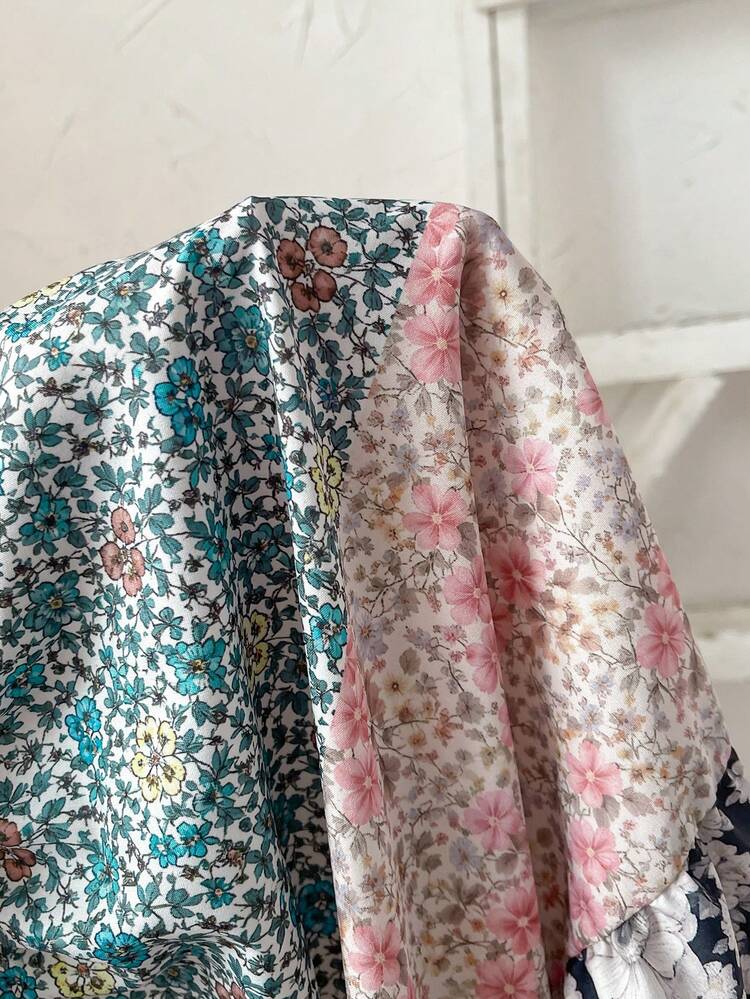 Plus Size Women's V-Neck Short Sleeve Ditsy Floral Vacation Dress,Summer Outfit For Women , Vacation Outfits Women,Country Style For Women,Floral Dress For Women Quilt Dress Fleurora Spring And Summer Elegant Dress Floral Print Sundress Tiered Floral Dress Summer Floral Maxi Dress Patchwork Dress Floral Print Dress New Arrival  New Arrival Women Dress Boho Dress Panel Dress