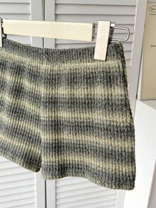 SHEIN 少女条纹吊带背心和短裤休闲套装 - 彩色 - 查看 3