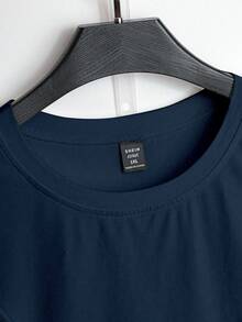 GlowEve CURVE Áo thun tay ngắn họa tiết hoa mùa hè cỡ lớn cho nữ - Màu xanh hải quân - Xem 5