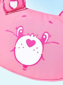SHEIN X Care Bears 1 件装卡通图案印花装饰斜挎包，斜挎包，小包，适合旅行、通勤、外出等，适合学生、男女，图案为欢呼熊、分享熊 - 粉色 - View 5
