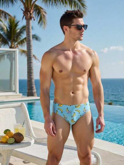 Manfinity Swimmode Bañadores de playa casuales con cintura elástica para hombres, primavera y verano 2026