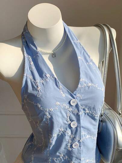 Comfortcana Women's Summer Linen Tie Back Backless Thin Blazer Jacket In Fall/Winter