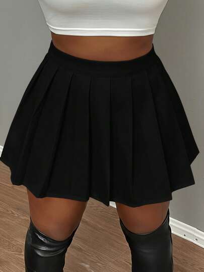 Slaydiva Slayr Music Festival Sexy Club School Black Mini Pleated Skirt For Women