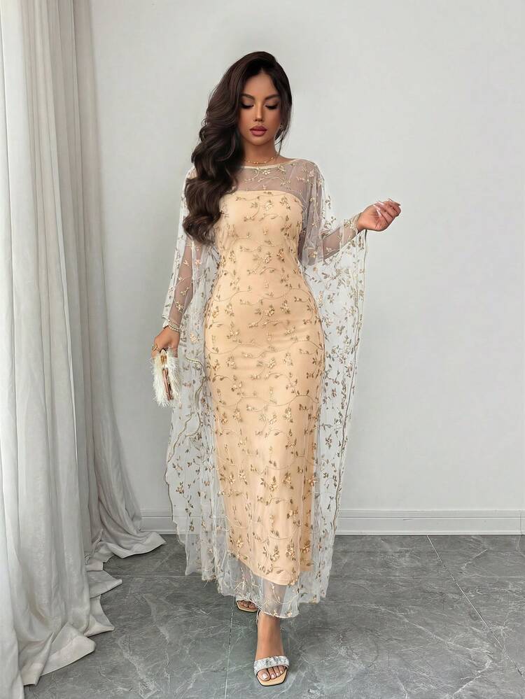 sheer material dress Yolaf Pink Halter Neck Create sophisticated pieces with Navy Blue Crystal Reflective Liquid Sheer Chiffon Fabriclightweight Coralie Polka Dot Sheer Maxi