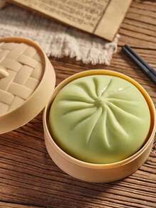 POKOJA LAND 减压可捏捏包子玩具，6厘米逼真蒸包带竹蒸笼，趣味搞怪礼物，装饰品，捏捏乐 - 彩色 - 查看 5