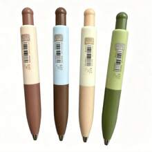 8 piezas Bolígrafo de gel retráctil mini de secado rápido, bolígrafo estético compacto y portátil para estudiantes, tareas y escritura intensiva - Multicolor - Ver 1