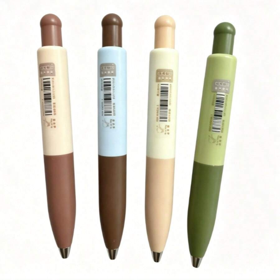 8pcs Mini Pocket Retractable Quick-Dry Gel Pen, Cute Compact Portable Aesthetic Signature Pen For Students, Homework & Intensive Writing - multicolor - View 1