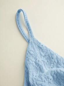Travachic Women's Solid Color Knit Camisole, Suitable For Spring/Summer Vacation,Summer Top - Baby Blue - View 4