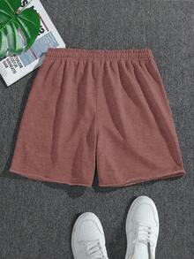 Manfinity EMRG Men's Casual Sweatshirt And Shorts Set - Pink - View 2